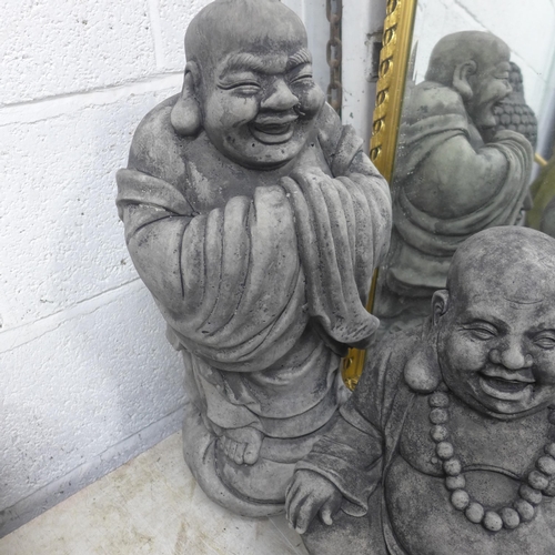 2356 - 3 Male concrete Buddhas