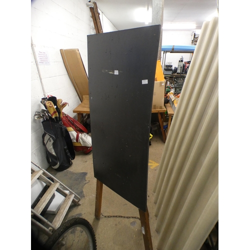 2074 - Large blackboard on stand