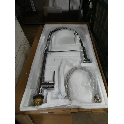 2076 - Chrome kitchen hose tap - unused in box