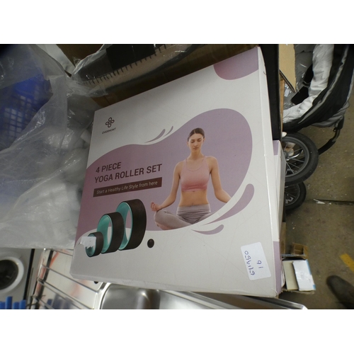 2082 - Three boxed yoga roller sets