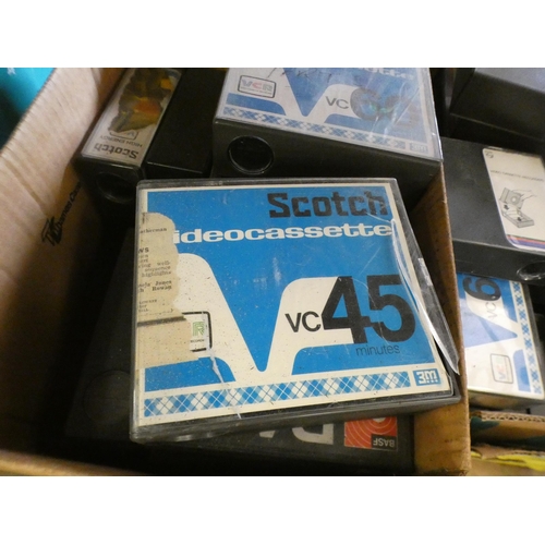 2124 - Approx. 40 VC45 Scotch video cassettes