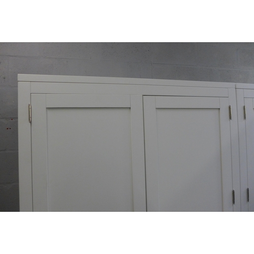 1468 - A Harmony white painted modular wardrobe, missing handles