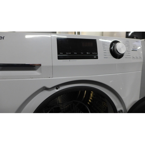 1476 - Haier Hd90-A636 White  9Kg Heat Pump Dryer     Original RRP £416.65 + vat  (4101-522)   * This lot i... 