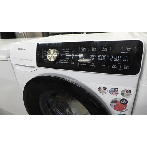 1479 - Hisense Wfga80141Vm White 8Kg 1400 Washing Machine   Original RRP £291.66 + vat  (4101-1522)   * Thi... 