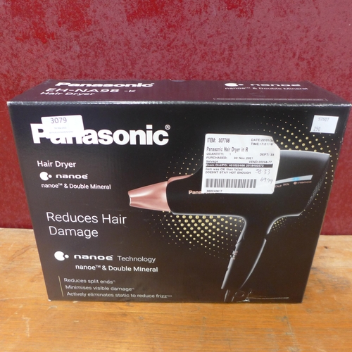 3079 - Panasonic Mineral Hairdryer (Model: Eh-Na98) (250-61)  * This lot is subject to vat