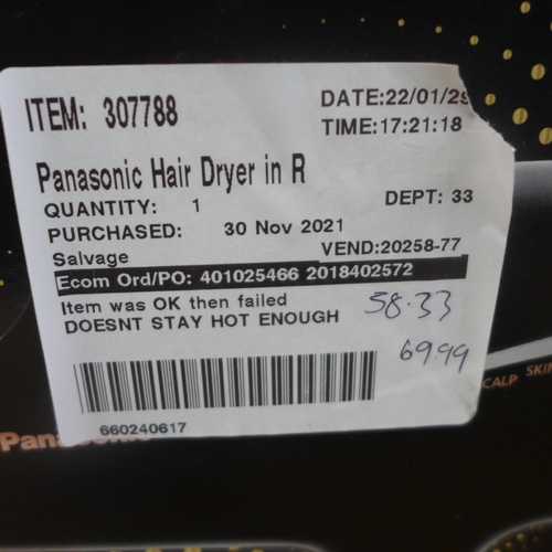 3079 - Panasonic Mineral Hairdryer (Model: Eh-Na98) (250-61)  * This lot is subject to vat