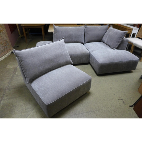 1576 - Macon 3Pc sectional Corner Sofa    Fabric   Original RRP £1416.66 + vat   ( 4103-16)   * Ths lot is ... 