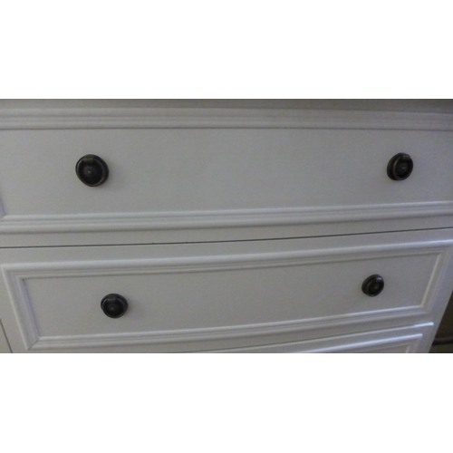 1614 - A three drawer chest with contrasting top