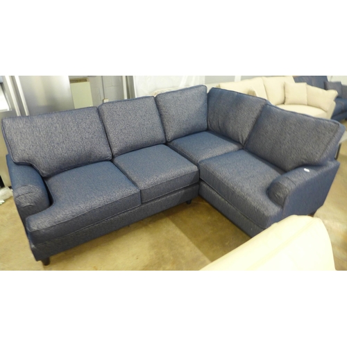 1464 - A Benwick-flex valdez navy upholstered two piece corner sofa