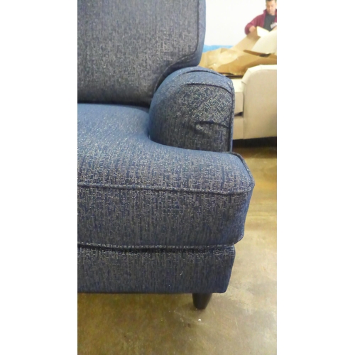 1464 - A Benwick-flex valdez navy upholstered two piece corner sofa