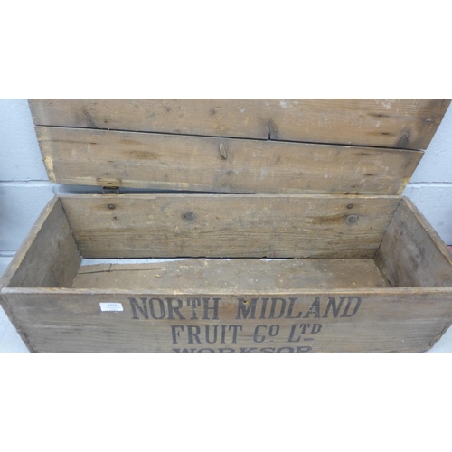 1111 - A North Midland Fruit Company pine box **PLEASE NOTE THIS LOT IS NOT ELIGIBLE FOR POSTING AND PACKIN... 