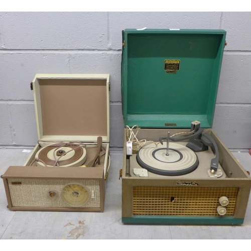 1112 - A Dansette record player and an Alba record player **PLEASE NOTE THIS LOT IS NOT ELIGIBLE FOR POSTIN... 