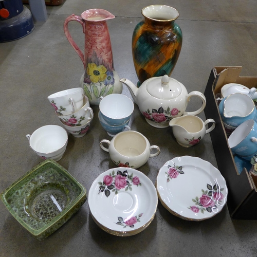 1123 - A Kensington Gloria lustre vase, two tea services and decorative china **PLEASE NOTE THIS LOT IS NOT... 