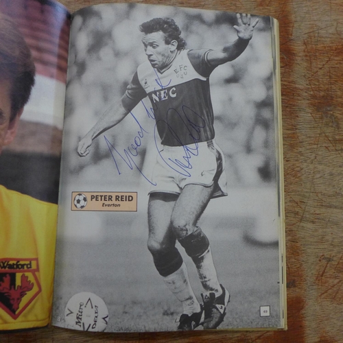 666 - A 1988 Topical Times football book containing autographs of former footballers including Cyril Regis... 