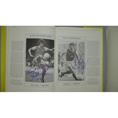 676 - An Arsenal Player by Player book containing 85 signatures of former players including Johnny Barnwel... 