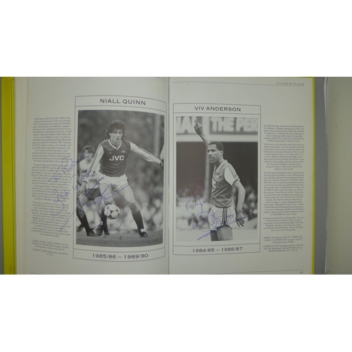 676 - An Arsenal Player by Player book containing 85 signatures of former players including Johnny Barnwel... 