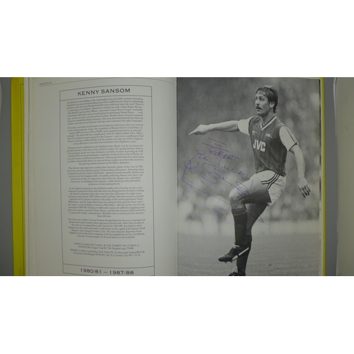 676 - An Arsenal Player by Player book containing 85 signatures of former players including Johnny Barnwel... 