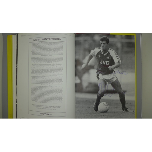 676 - An Arsenal Player by Player book containing 85 signatures of former players including Johnny Barnwel... 