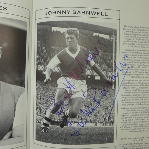 676 - An Arsenal Player by Player book containing 85 signatures of former players including Johnny Barnwel... 