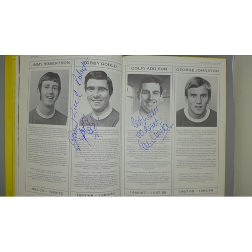 676 - An Arsenal Player by Player book containing 85 signatures of former players including Johnny Barnwel... 