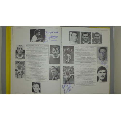 676 - An Arsenal Player by Player book containing 85 signatures of former players including Johnny Barnwel... 