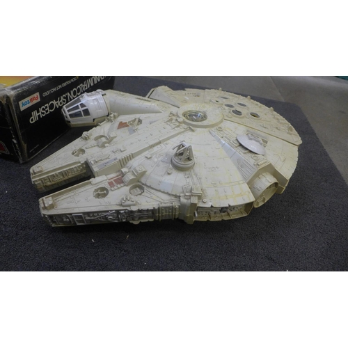 744 - A 1979 Star Wars Millennium Falcon Spaceship, boxed, gun missing