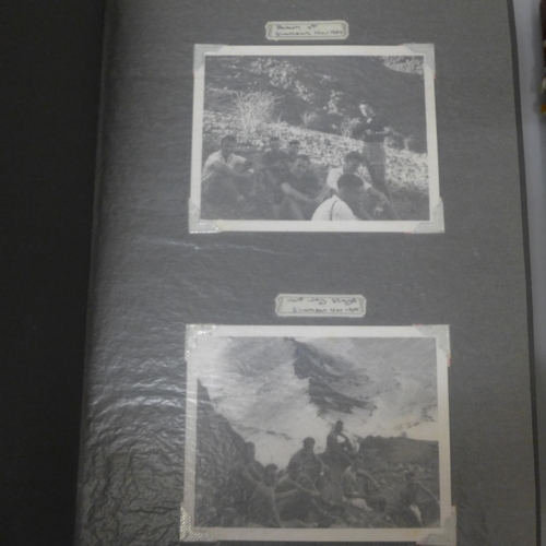 757 - Two albums of photographs, military service 1960's and African safari