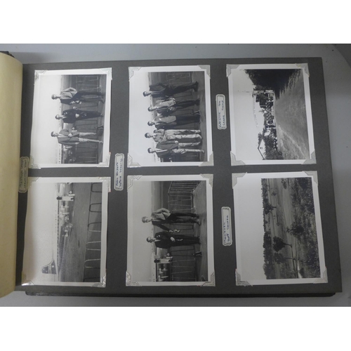 757 - Two albums of photographs, military service 1960's and African safari