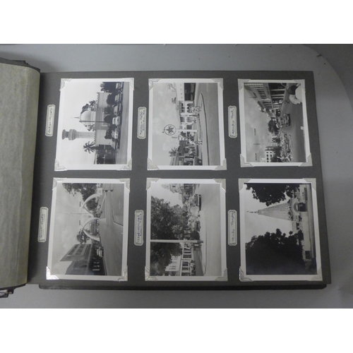 757 - Two albums of photographs, military service 1960's and African safari