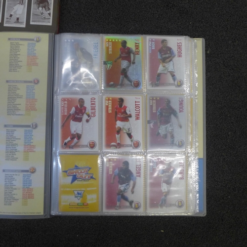 759 - Football, a collection of 1930's cigarette cards, five full sets and one part set, all stuck in two ... 