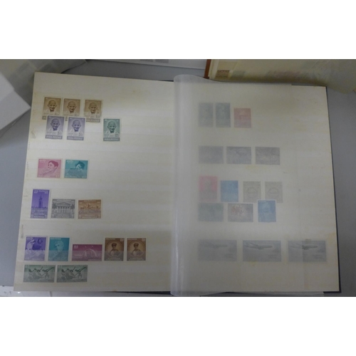 765 - Three albums of India stamps; early Queen Victoria including mint set, many Queen Victoria repeats a... 