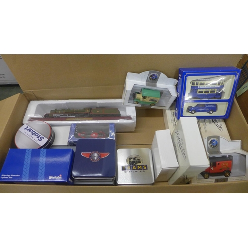 775 - A collection of boxed die-cast model vehicles including Corgi