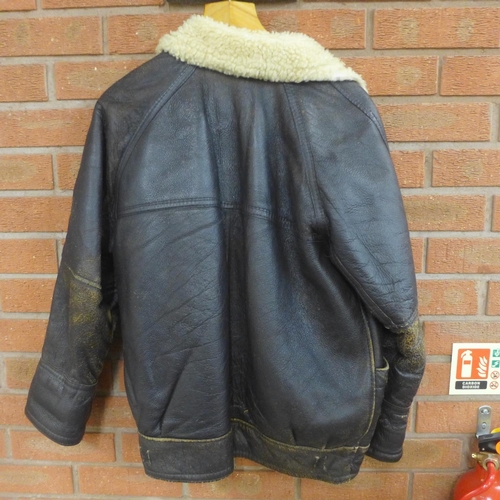 785 - A lady's leather flying jacket