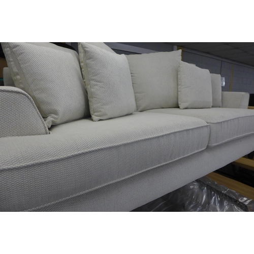 1552 - A Chatsworth-flex Chelsea cream upholstered three and four seater sofas