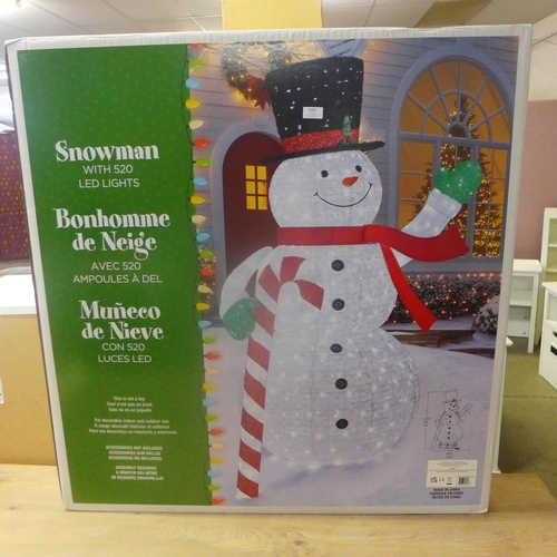 1606 - 96 Inch Pop-Up Snowman  With 520 Led Lights  , Original RRP £241.66 + vat (4099-42)  * This lot is s... 