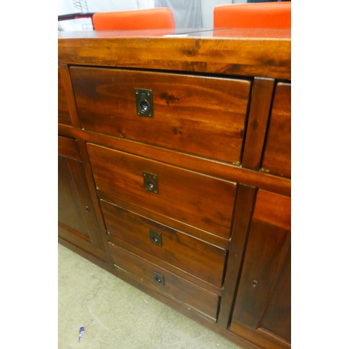 1608 - A large hardwood sideboard