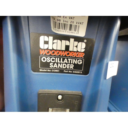 2082 - 2 Clarke oscillating sander units COBS1 - MM3115 * this lot is subject to VAT - sold as scrap