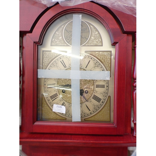 2139 - Wind up approx. 6ft grandmother clock (1405/4560020) * this lot is subject to VAT - sold as scrap