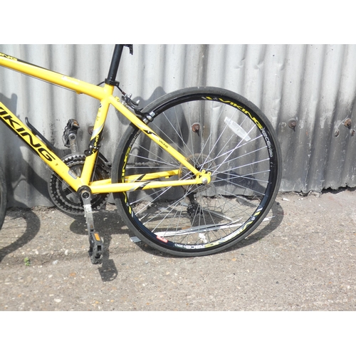 2141 - Viking yellow racing bicycle