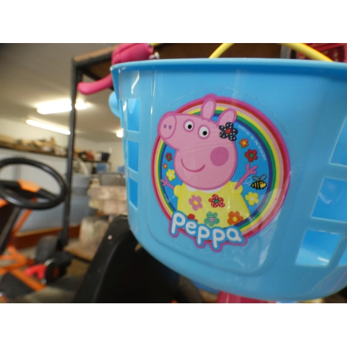 2175 - Peppa Pig child's bike with stabilisers (original RRP £99.99), unused