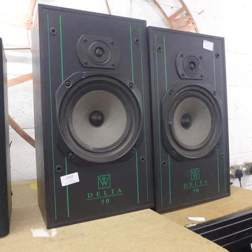 2322 - A pair of Wharfdale Delta 50 speakers