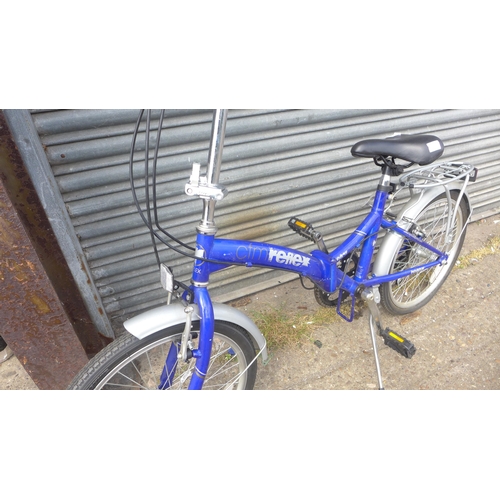 2421 - Reflex CFM blue folding bike, original RRP £500