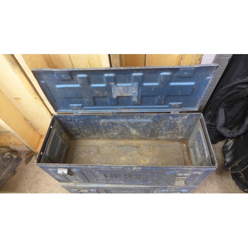 2432 - Two 2ft x 1ft ammunition boxes