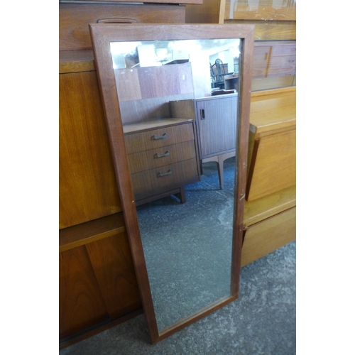 39 - A Danish teak framed mirror