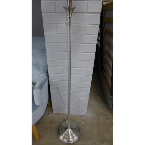 1532 - A Silver and grey floor standing lamp