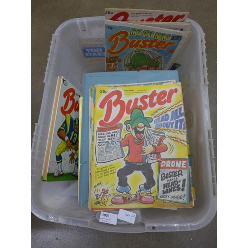 1005 - A collection of Buster comics, three year collection, 1987 to 1989, approximately 170 in total, and ... 