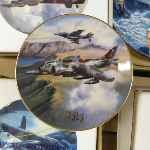 1024 - Coalport and Bradford Exchange RAF and aircraft themed collectors plates **PLEASE NOTE THIS LOT IS N... 