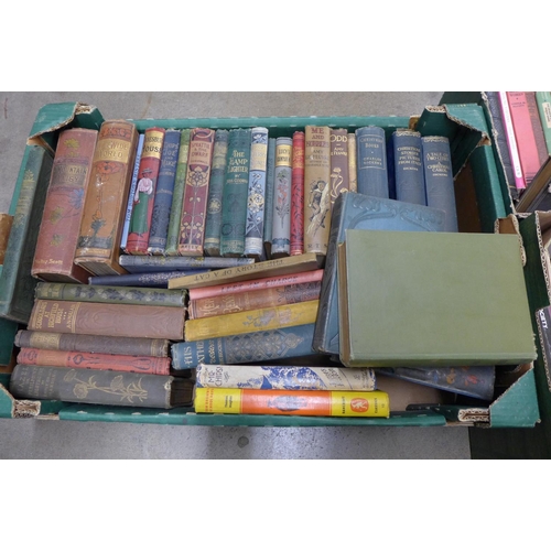 1027 - Three boxes of 20th Century books, includes Charles Dickens **PLEASE NOTE THIS LOT IS NOT ELIGIBLE F... 