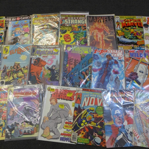 686 - A collection of 25 comics including Marvel, Atlas, DC, etc.