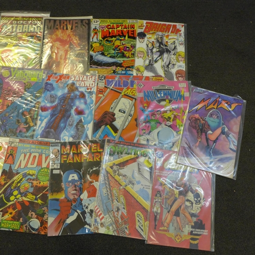 686 - A collection of 25 comics including Marvel, Atlas, DC, etc.